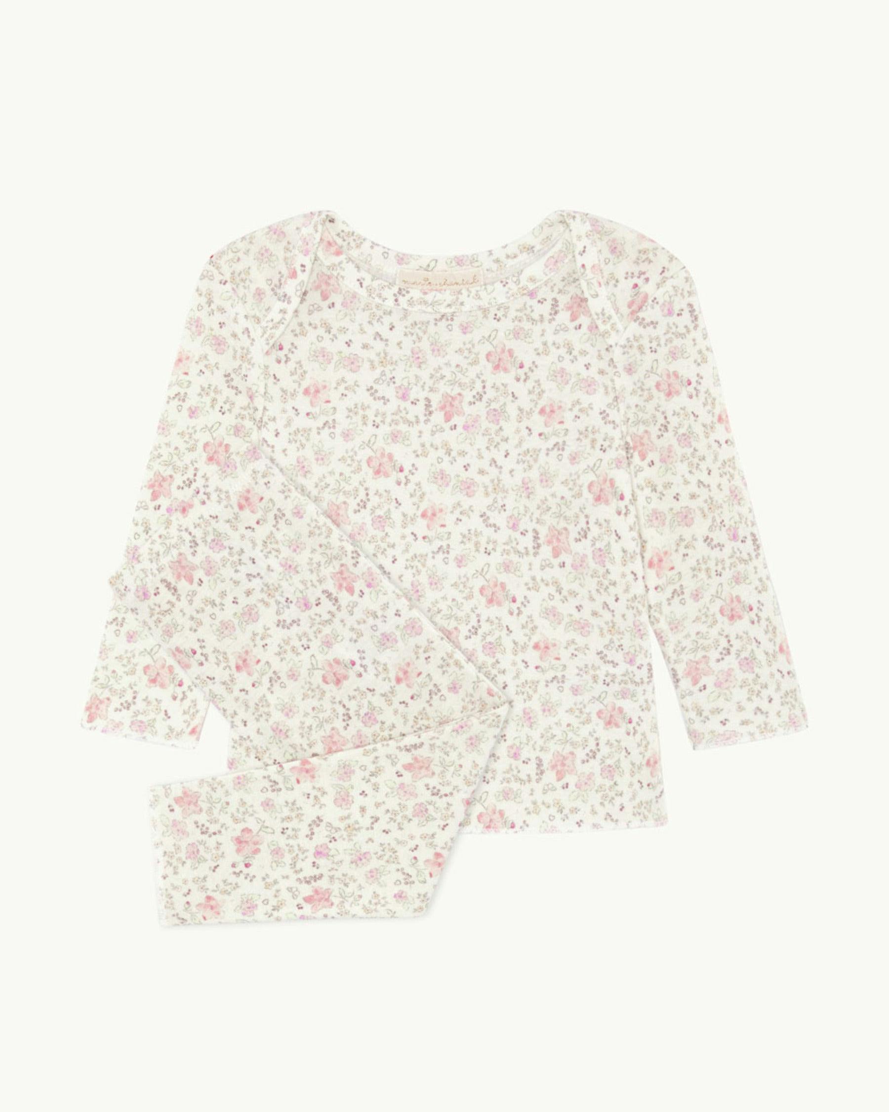 Aluna Athena Pink Ribbed Cotton Two Piece Set