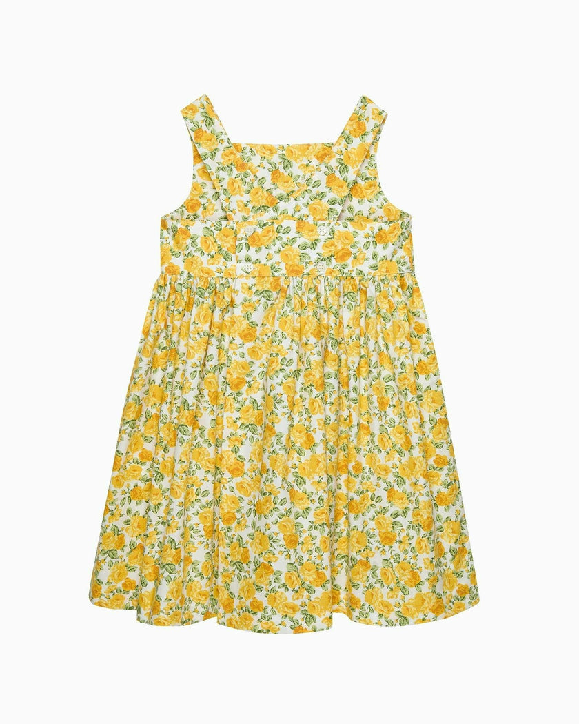 Adelina Summer Dress in Yellow Petite Rose