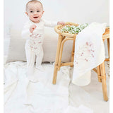 Blooming Bouquet Footie and Beanie Set