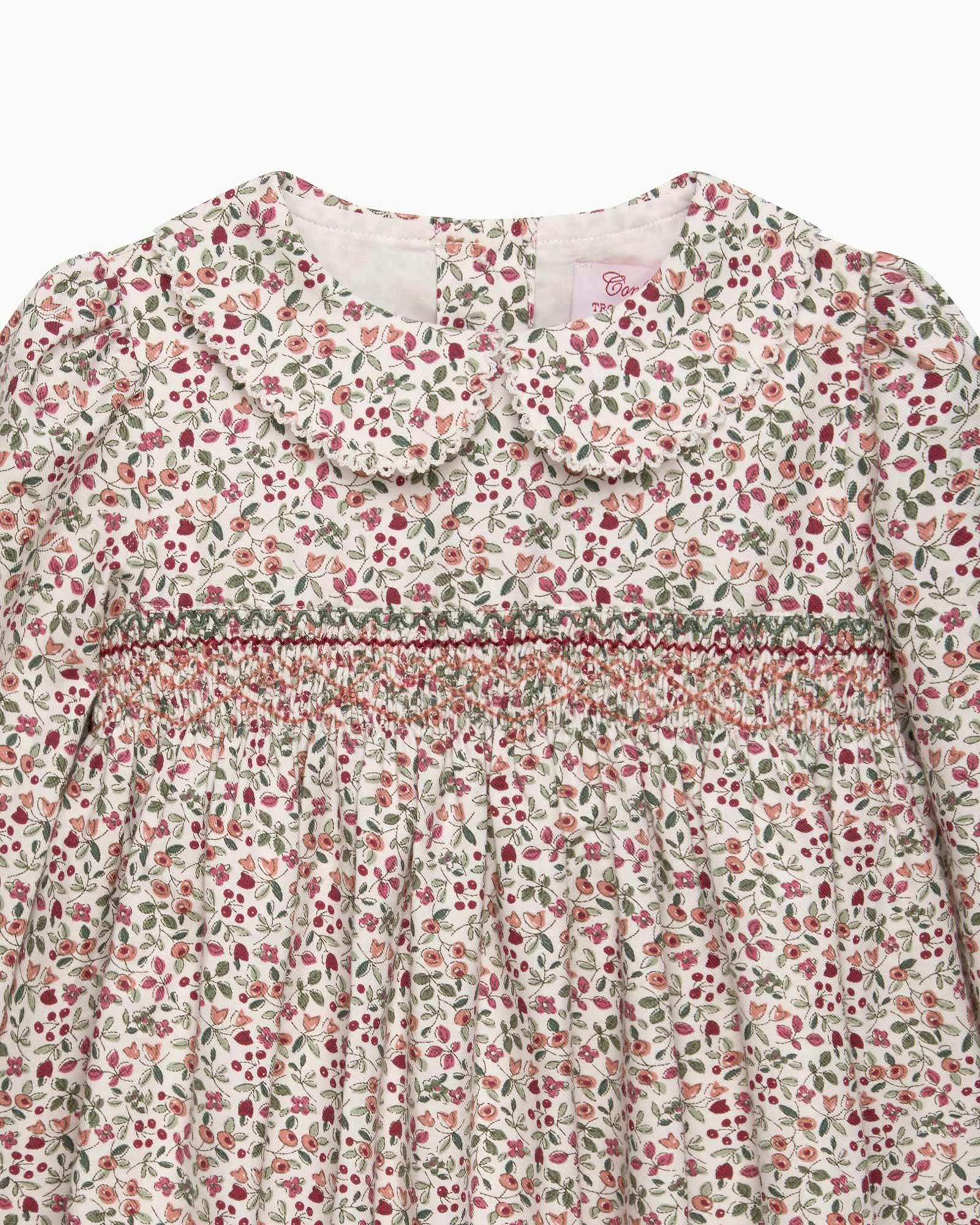 Baby Edie Berry Floral Smocked Dress