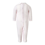 Pima Pink Pram Embroidered Footie