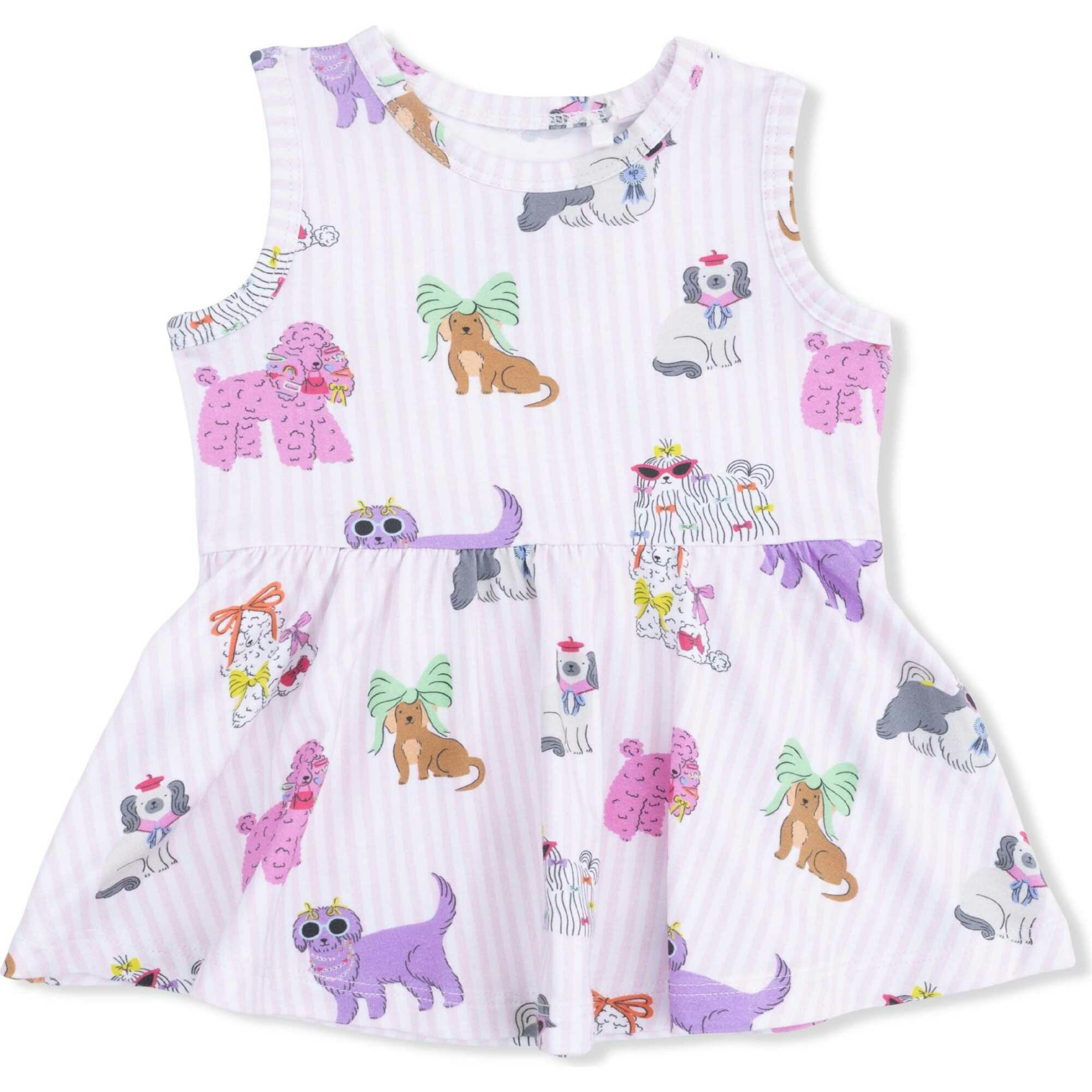 Fancy Dogs - Peplum Tank Top and Bike Short