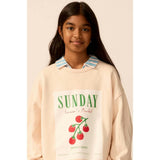 Organic Weekend Sweatshirt in Peach
