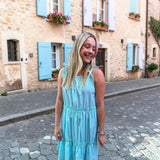 Women's Hepburn Gingham Mint Nightie