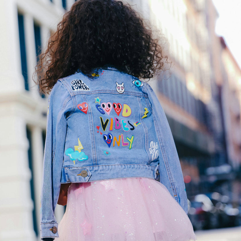 You Rock Painted Denim Jacket