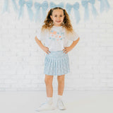 Glitter Flag Bow Clip Set