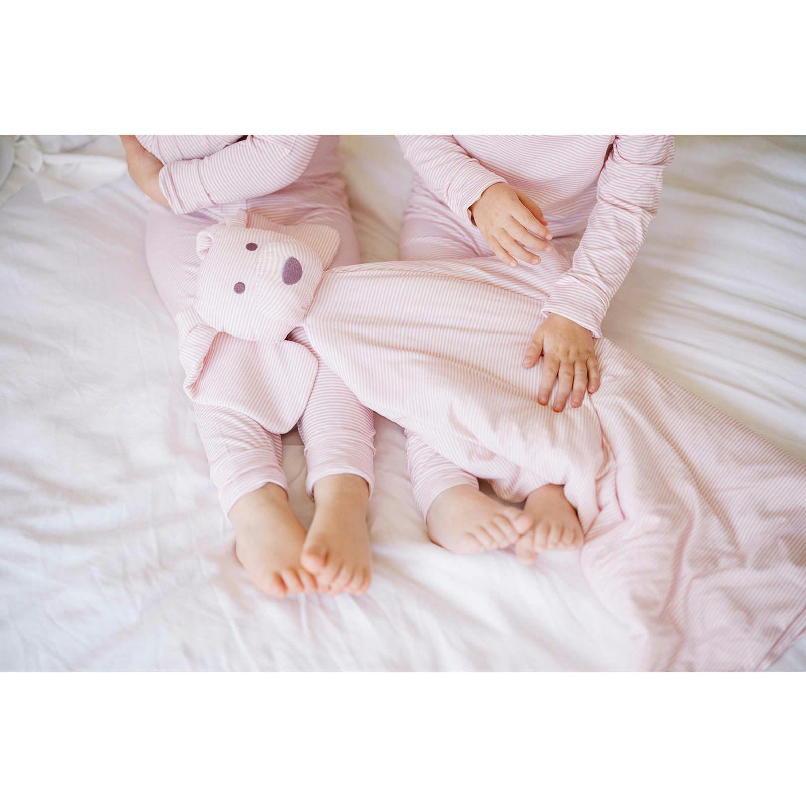 Pink Mini-Stripe Dog Lovey Blanket
