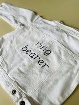 Baby + Kids "ring bearer" White Denim Jacket