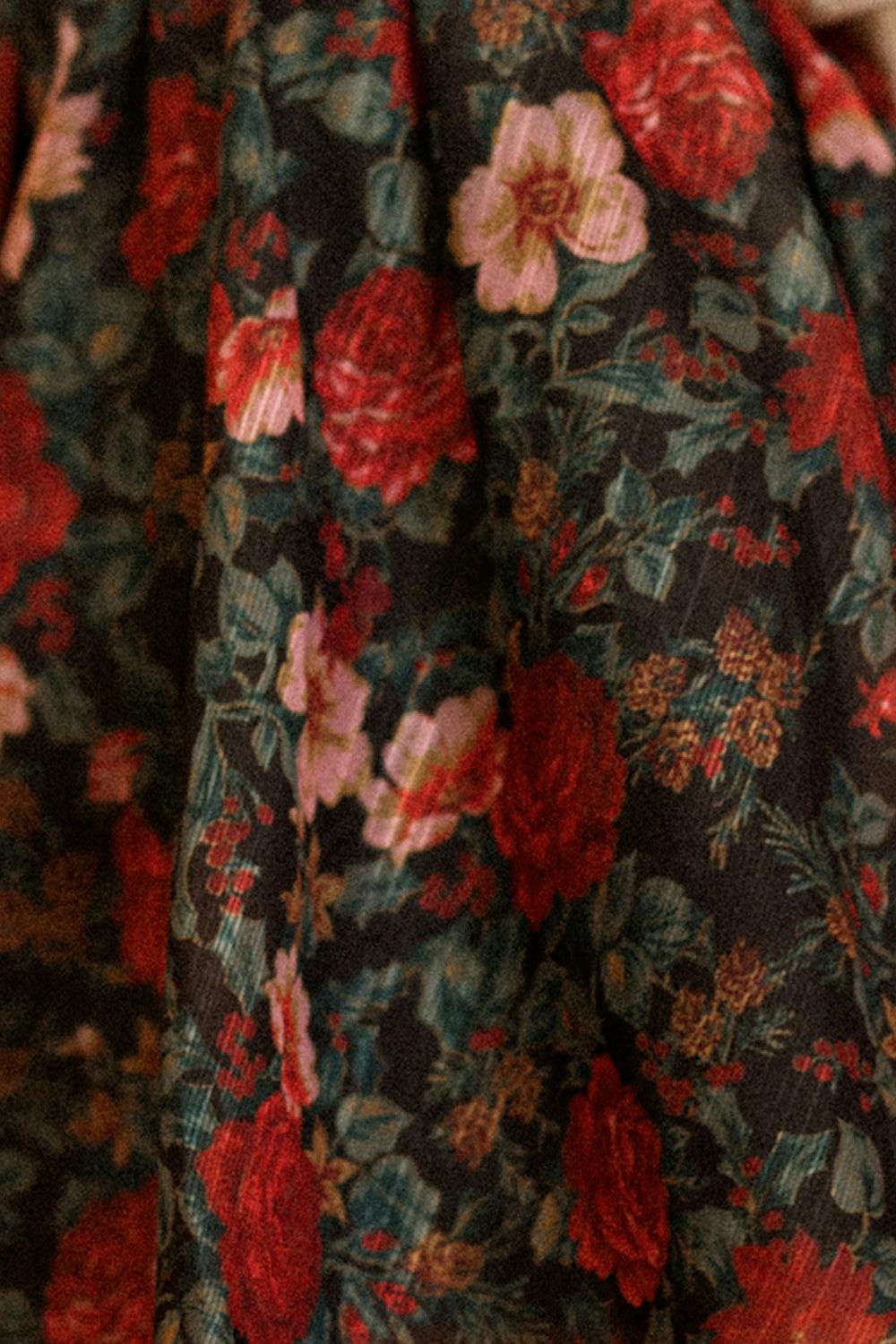 Mini Vanessa Skirt in Moody Christmas Flora