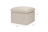 Babyletto Cali Storage Ottoman in Eco-Performance Fabric with USB port | Water Repellent & Stain Resistant