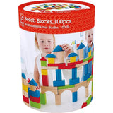 Hape: Build Up & Away Blocks - 100 pcs&nbsp;- Assorted Wooden Set