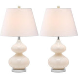 Set of 2 Eva Double Gourd Glass Lamps