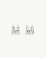 Monogram Handmade Gold Plated Stud Earring