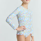girls jasmine blossom rashguard one piece