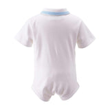 Piped Ribbon Collar Shirt Bodysuit