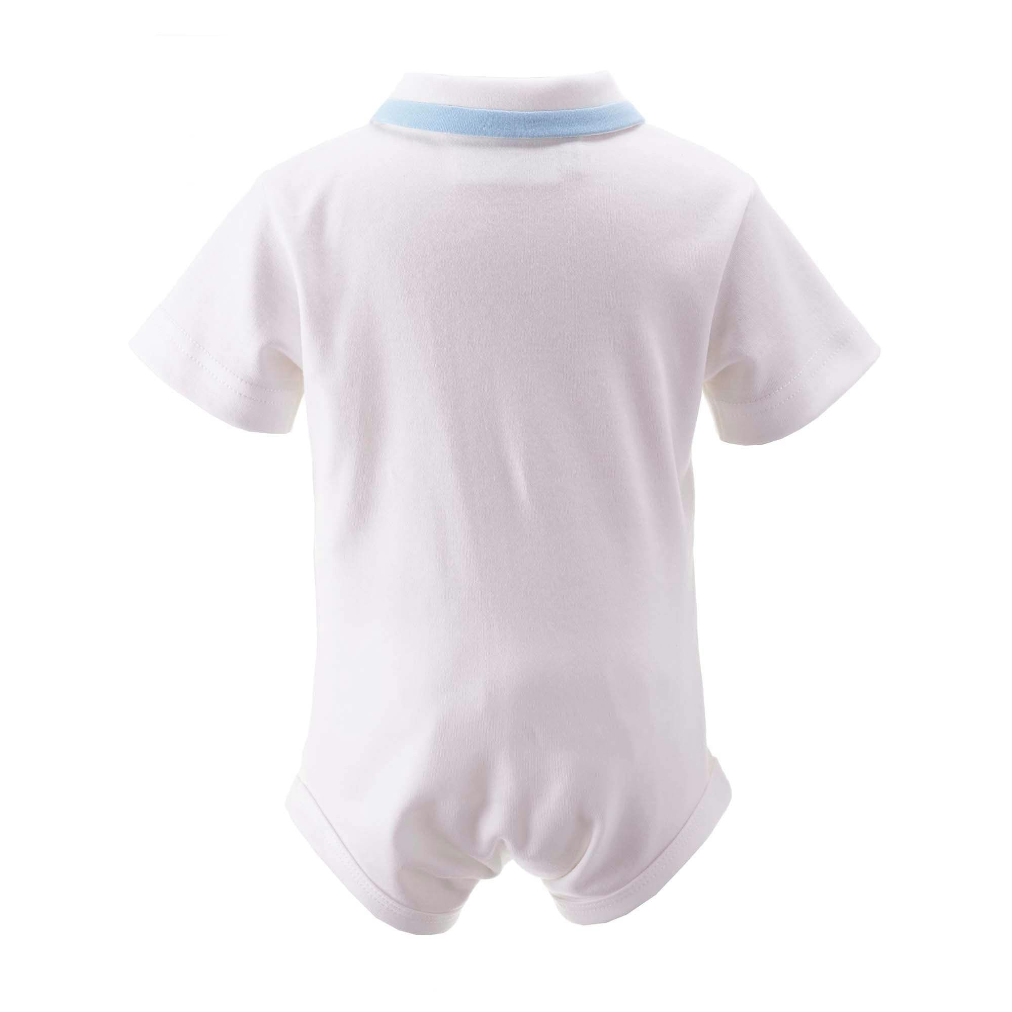 Piped Ribbon Collar Shirt Bodysuit