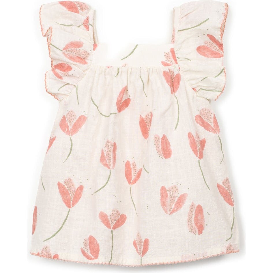Tulip Print Woven Dress