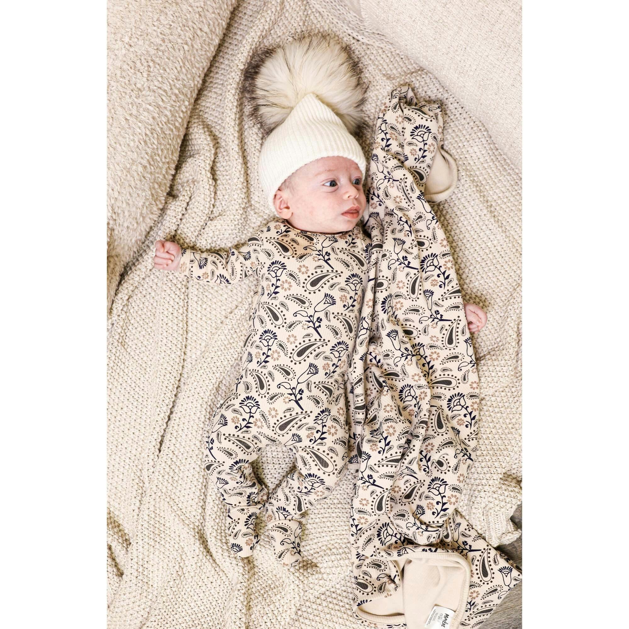 Pretty Paisley Long Sleeve Footie