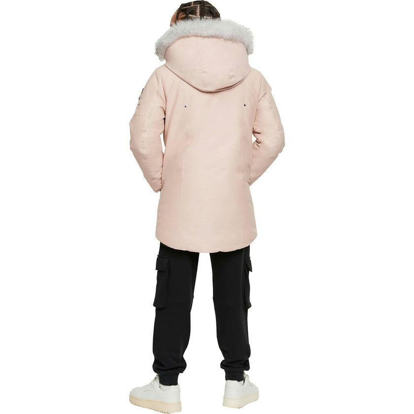MOOSE KNUCKLES Unisex Parka with Shearling Hood - Dusty Rose