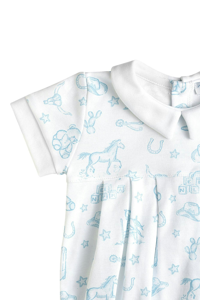 Blue Lone Star Toile Bubble