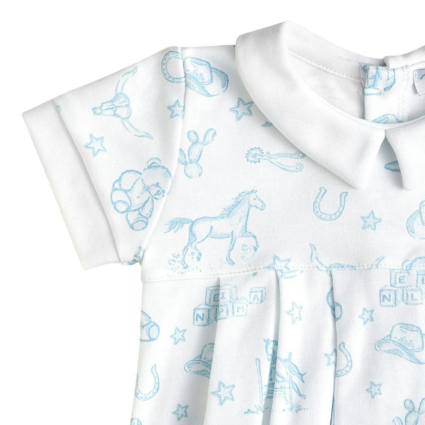 Blue Lone Star Toile Bubble