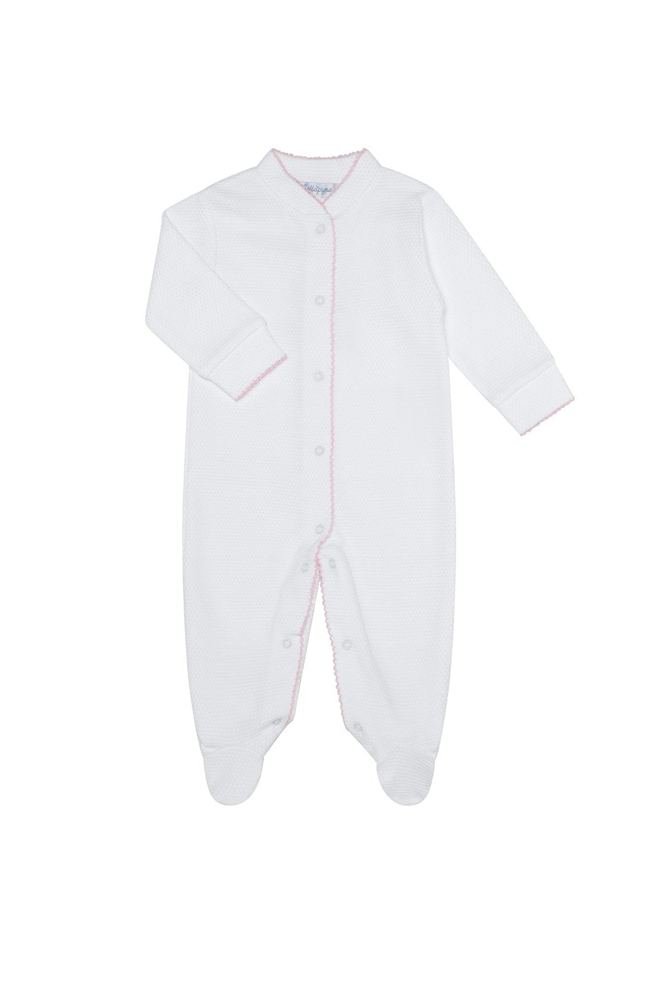White Bubble Baby Footie