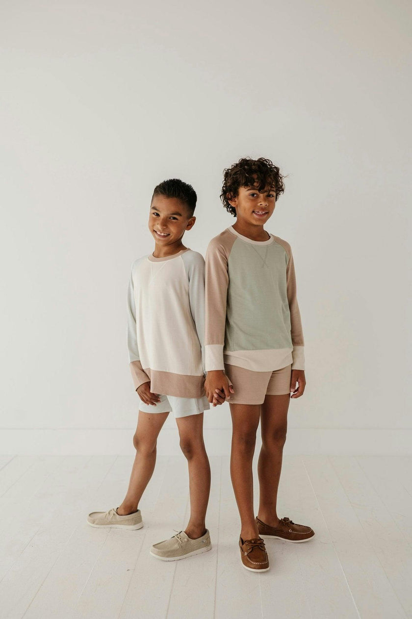 Boys Terry Sweatshirt in Sky Blue
