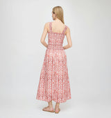 The Azalea Maxi Nap Dress - Coral Corsica Paisley