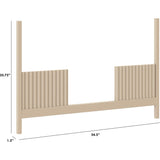 Toddler Bed Conversion Kit for Moab 3-in-1 Convertible Crib in Taupe