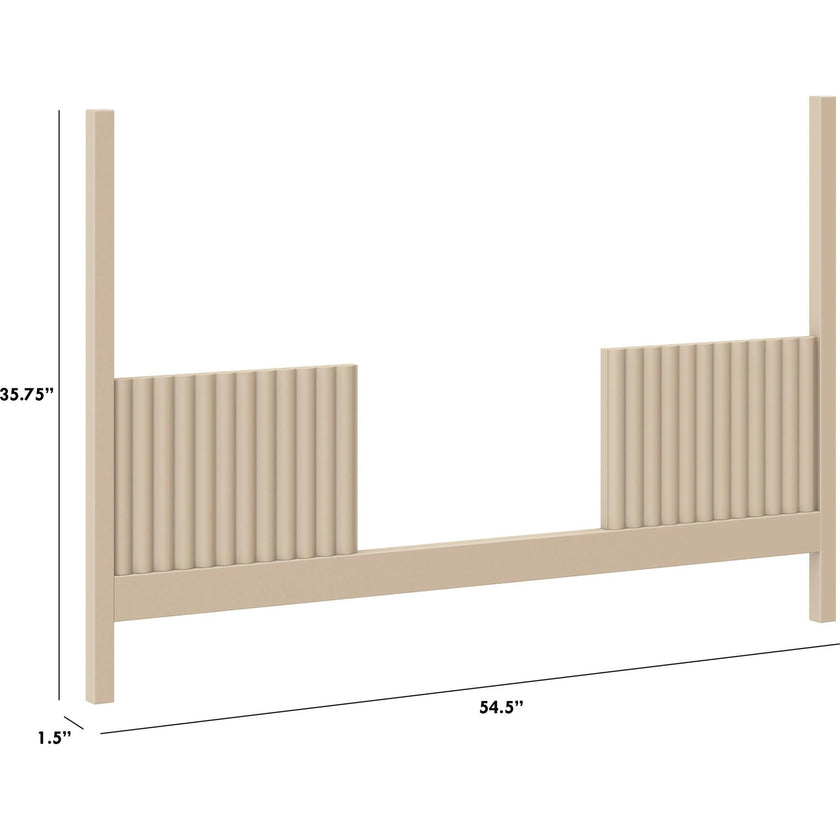 Toddler Bed Conversion Kit for Moab 3-in-1 Convertible Crib in Taupe