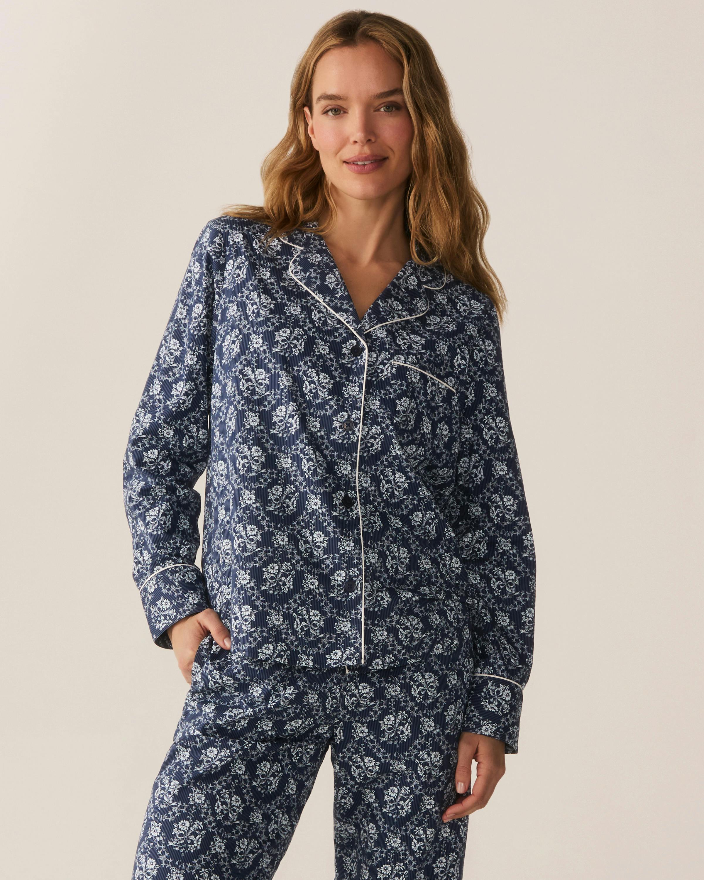 Women's Poplin Pajama Set in Innkeeper Trellis