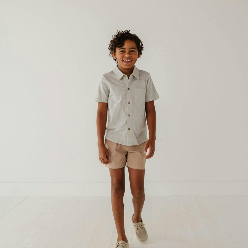 Boy's Twill Beach Shorts Desert Sage