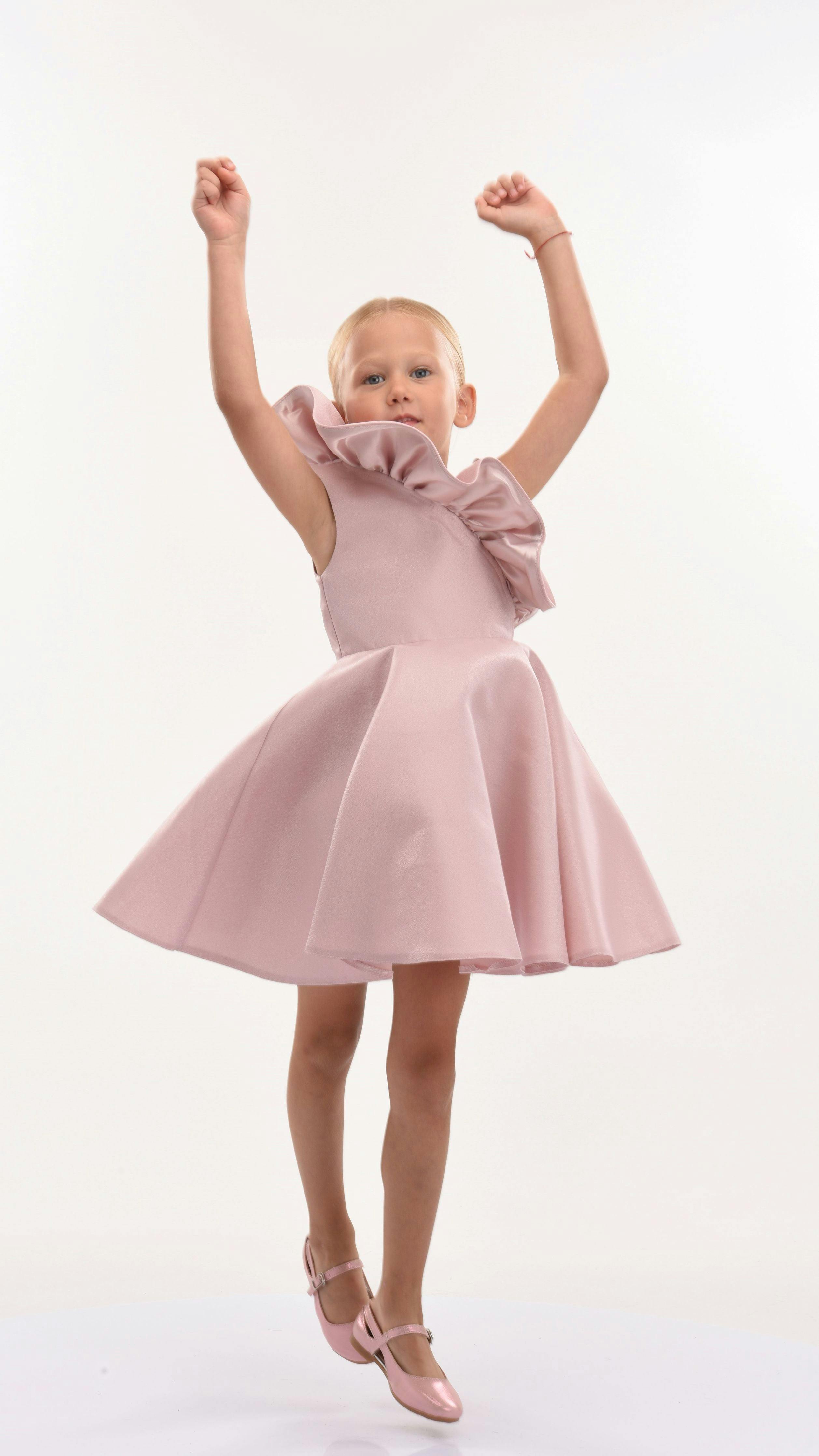 Pink Blush Riviera Off Shoulder Ruffle Dress