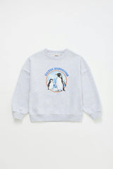 PENGUINS SWEATSHIRT GREY MELANGE