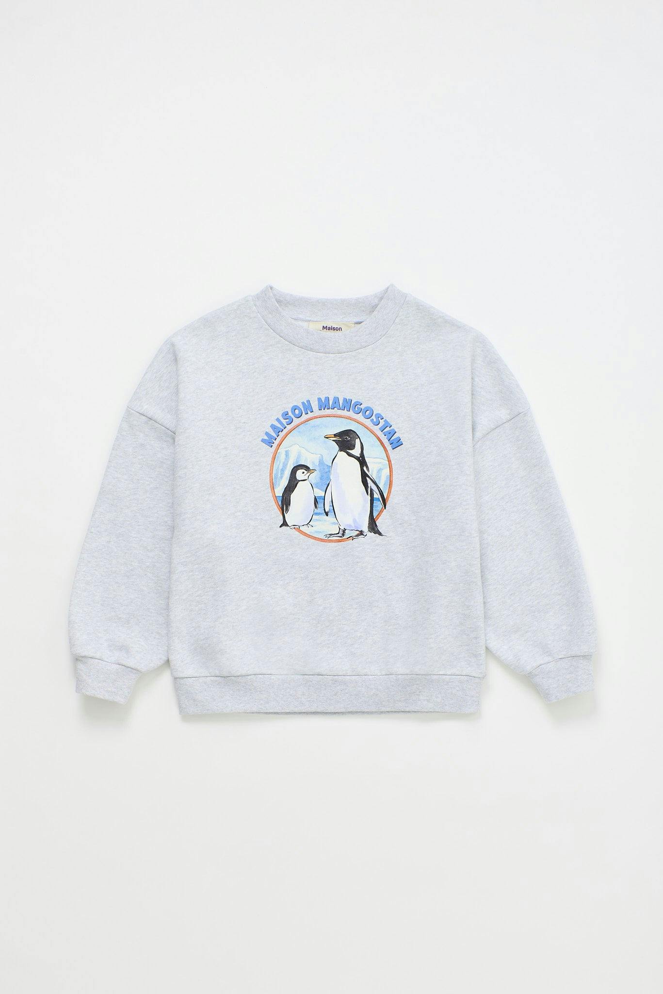 PENGUINS SWEATSHIRT GREY MELANGE