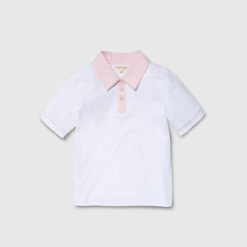 Tech Play Polo in Pink Trim