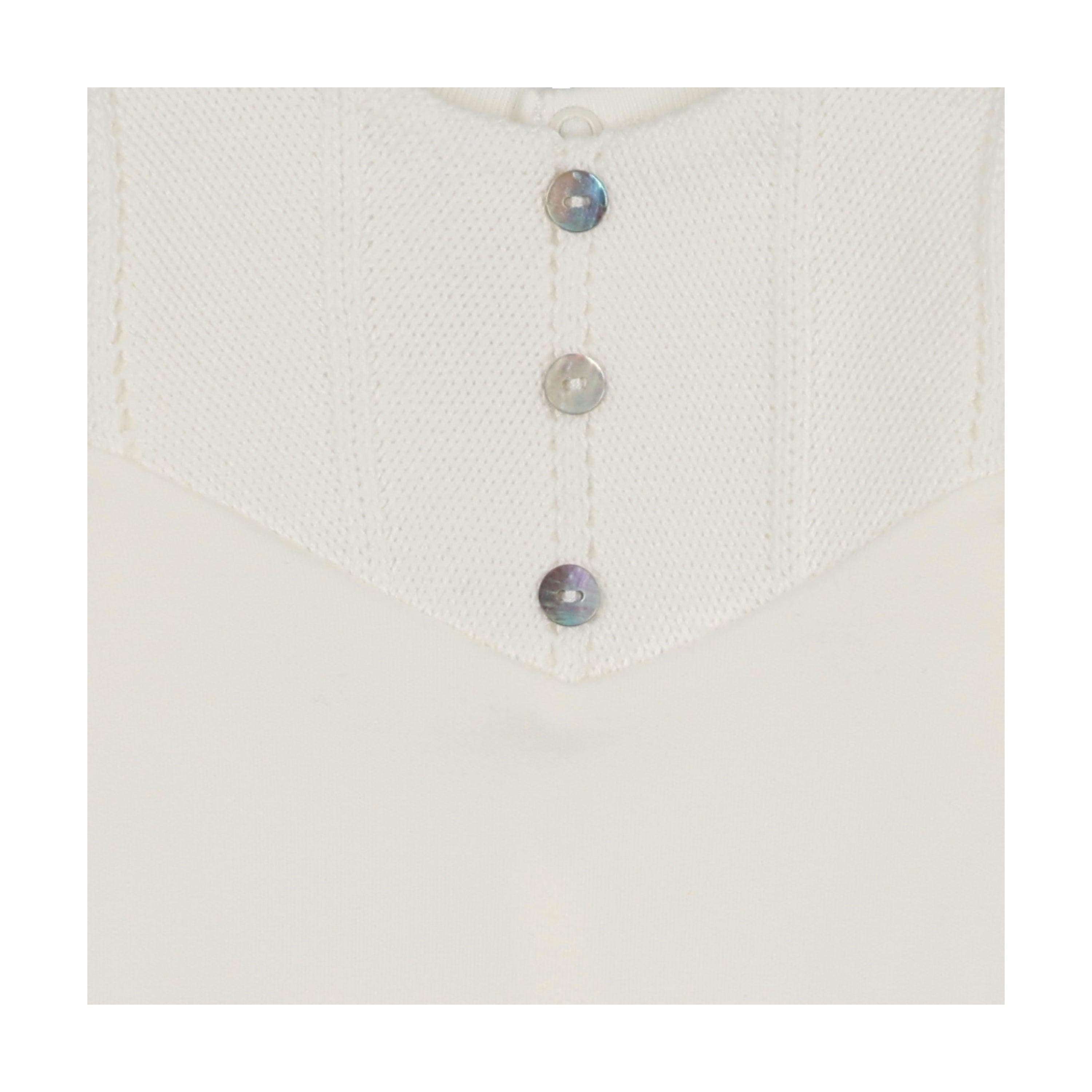 V-Knit Henley Layette Set