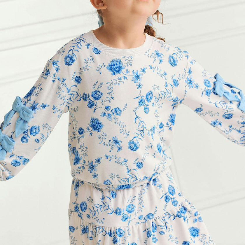 Hattie French Terry Bow Sweatshirt