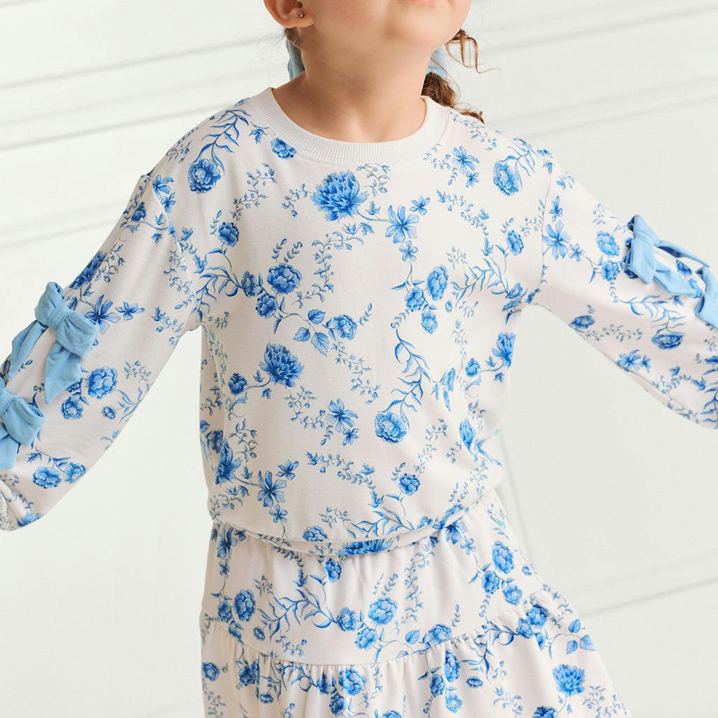 Hattie French Terry Bow Sweatshirt