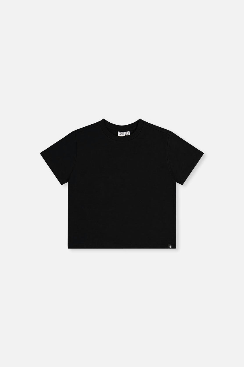 Heavy Jersey Wide Short Sleeve T-Shirt Black