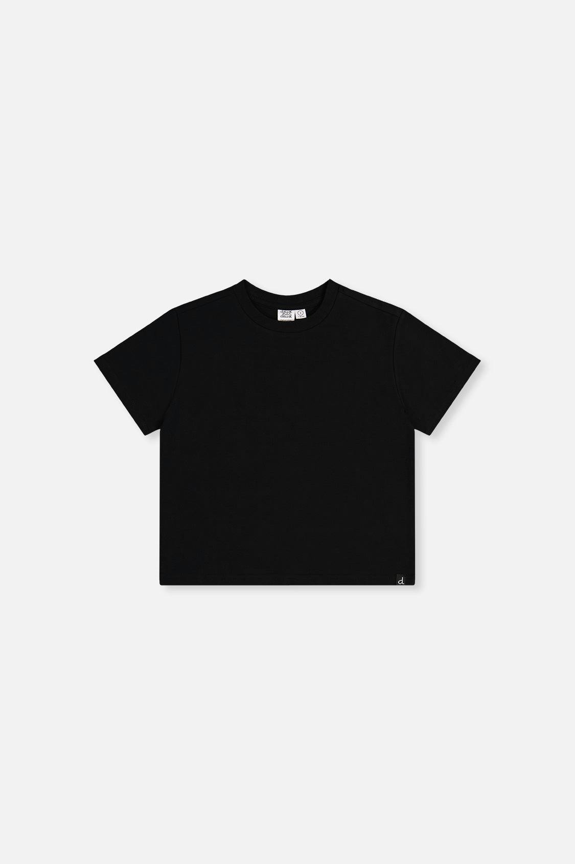 Heavy Jersey Wide Short Sleeve T-Shirt Black