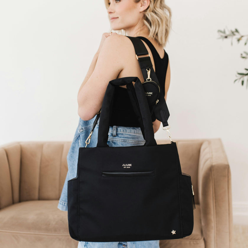 Utility-Strap Diaper Tote Bag