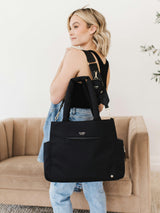 Utility-Strap Diaper Tote Bag