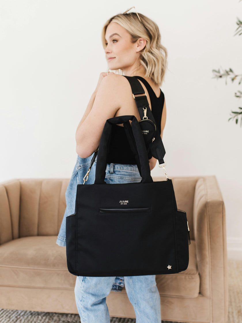 Utility-Strap Diaper Tote Bag