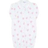 Pink Stars Print Converter Gown