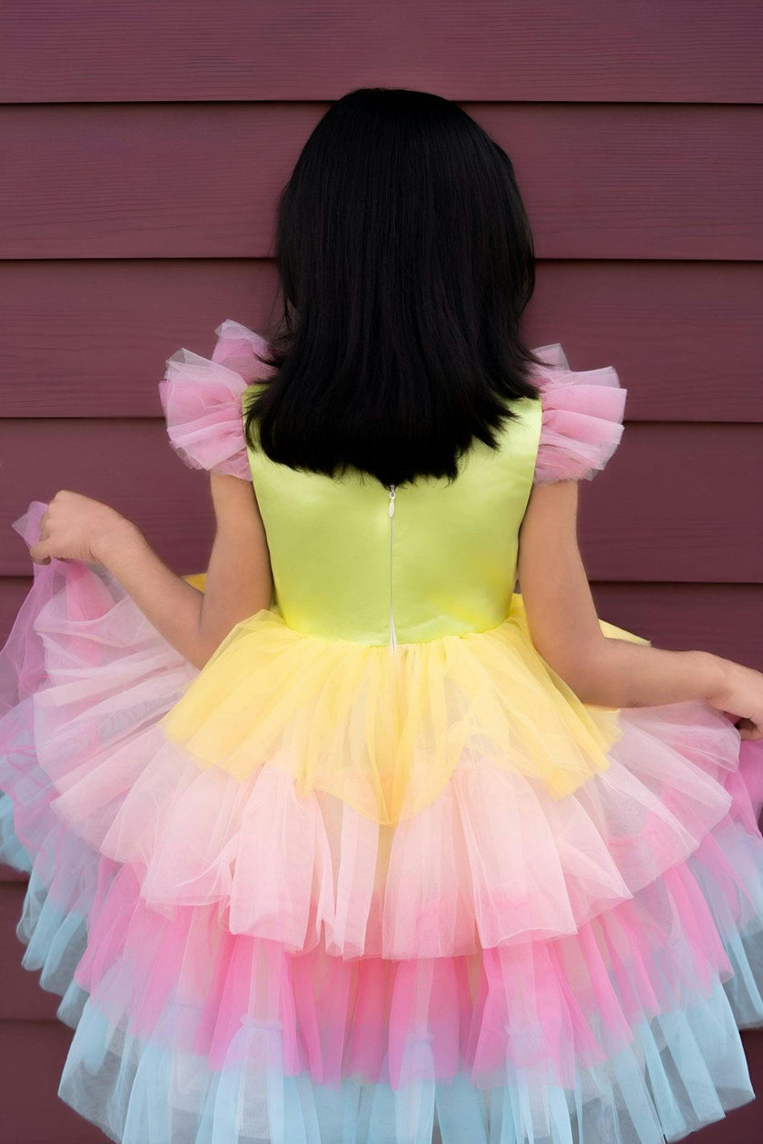 Neon Glow Pastel Princess Dress