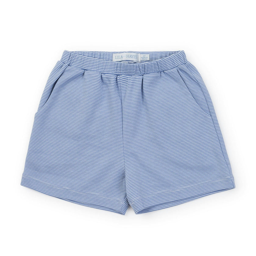 Sawyer Boys' Play Shorts Blue Stripes