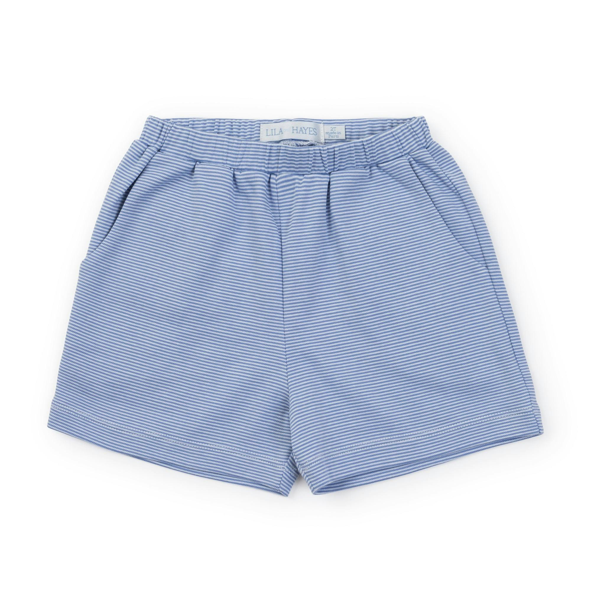 Sawyer Boys' Play Shorts Blue Stripes
