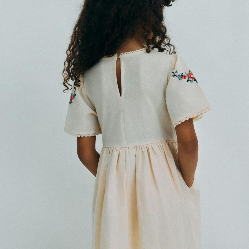 Narcise Dress Ecru