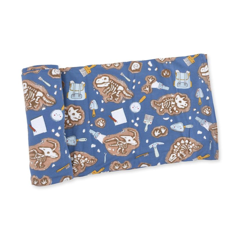 Glow in the Dark Dino Dig - Swaddle Blanket